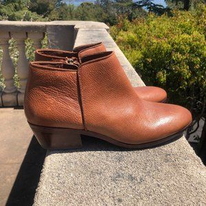 Sam Edelman Brown/Tan Leather Booties